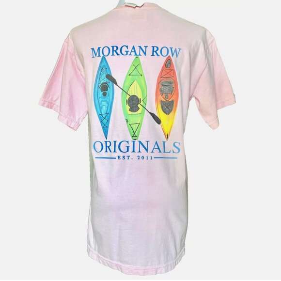 NWT! NEW! MORGAN ROW ORIGINALS KAYAKS PADDLES FRATERNITY TEE T-SHIRT MENS SMALL - Picture 5 of 5
